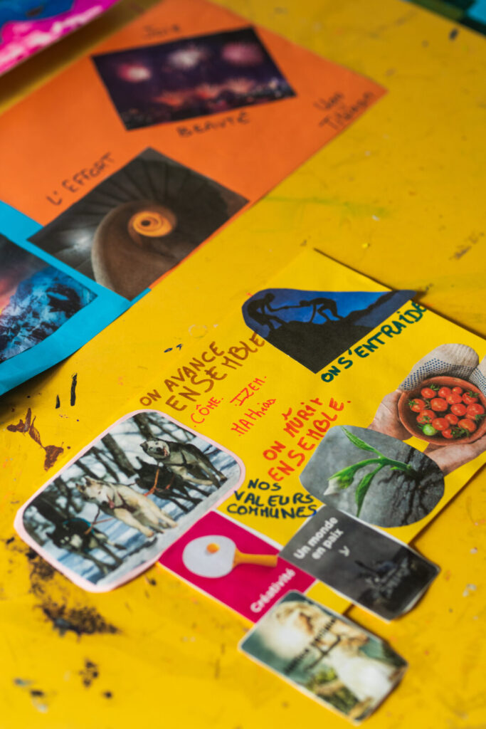 Un atelier de création à l'école HPI Arborescences Lille