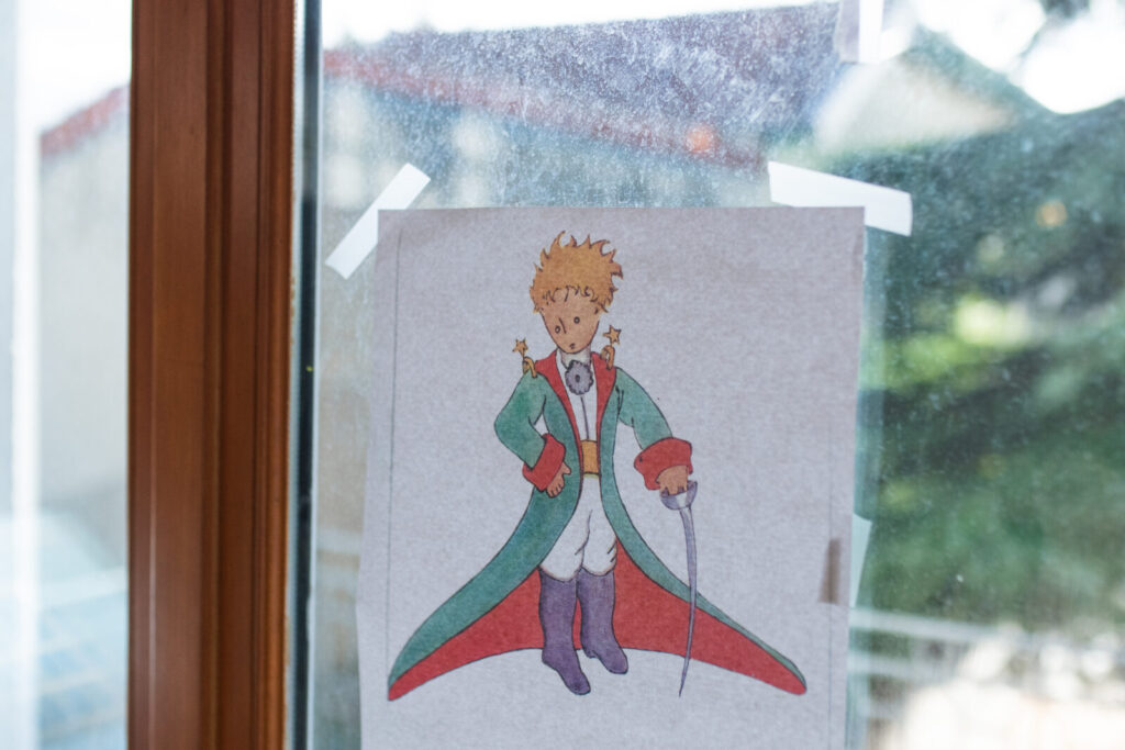Dessin du petit prince pour un cours d'art plastique
