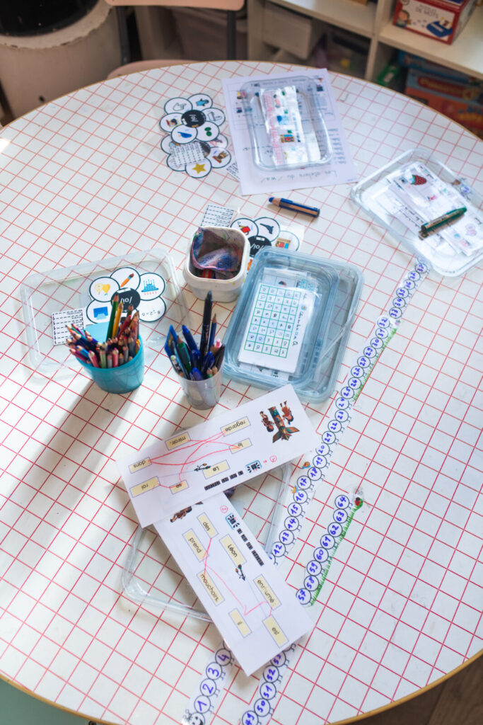 Atelier pratique avec les parents à l'école Arborescences Toulouse